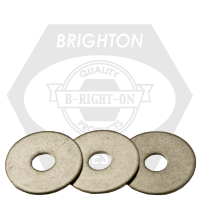 1/4" x 1 3/8" Fender Washers Zinc Cr+3, Qty 50