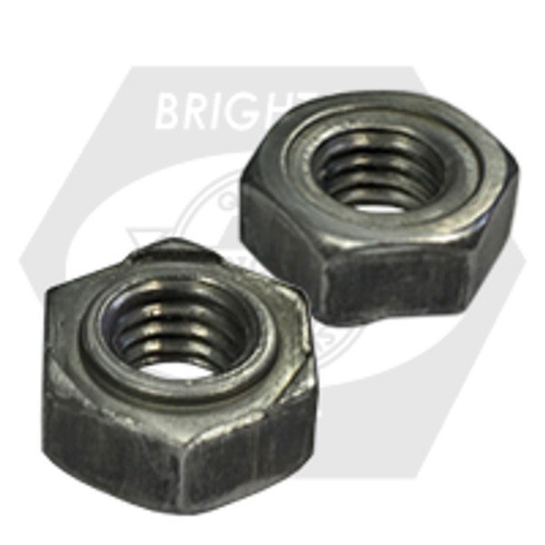 M12-1.75 Hex Weld Nut, DIN 929, 3 Projections, Plain Steel, Qty 700