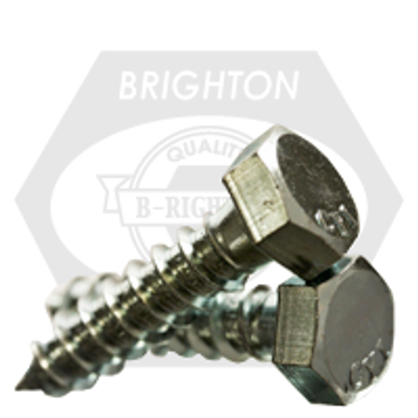 1/2"-6 x 22" Hex Lag Screw Low Carbon Zinc Cr+3, Qty 50