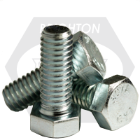 7/8"-9 x 13",6" Thd Hex Bolts A307 Grade A, Coarse, Zinc Cr+3, Qty 18