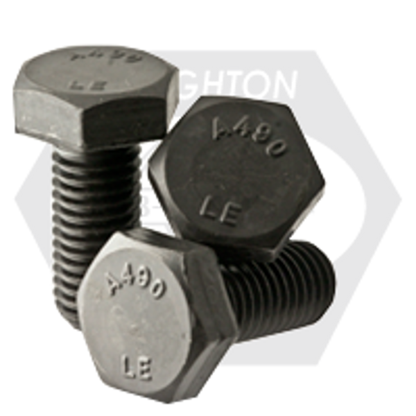 7/8"-9 x 9" A490, Type 1 Heavy Hex Structural Bolt Coarse, Plain Finish, Made in USA, Partially Threaded, Qty 80