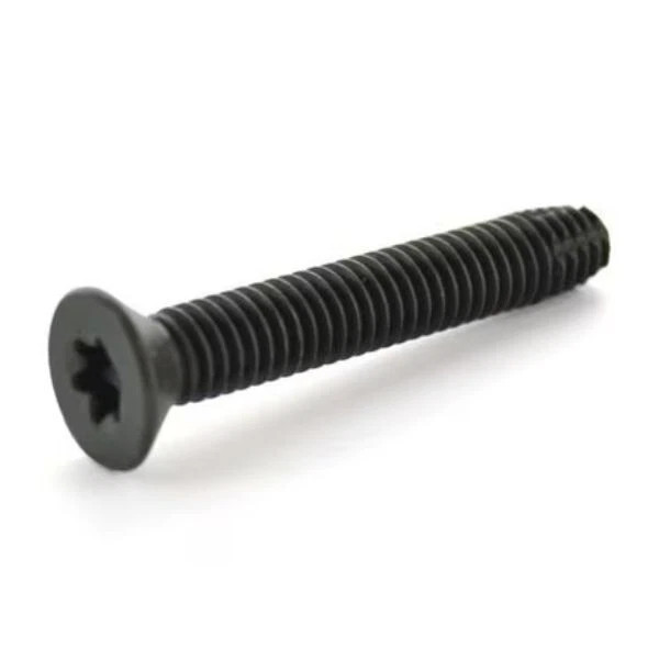 1/4-20 x 3 Floorboard Screws, Thread-Cutting, Flat Head, T30 Drive, Type F, Black Phosphate Finish, Fully Threaded, Qty of 100