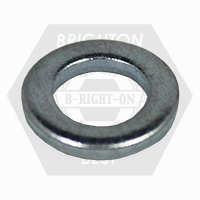 M4, DIN 433 Small Flat Washer, Zinc Cr+3, Qty 65000