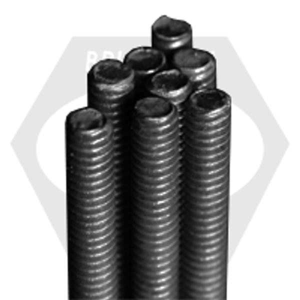 3/4"-10 x 3' A193 B7 All Thread Rods, Plain Finish, Qty 5