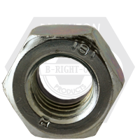 M36-2.00, DIN 985, Class 8 Nylon Insert Thin Locknuts Metric Extra, Fine, Zinc Cr+3, Qty 20