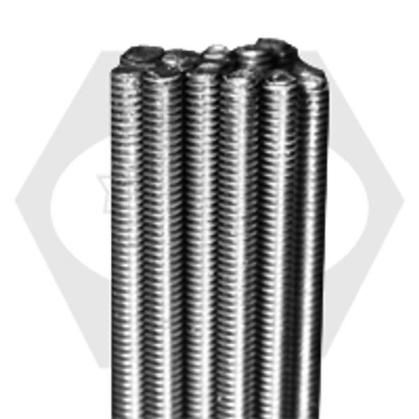 1 1/2"-6 x 3' Astm F593 All Thread Rod Stainless Steel 316, Qty 2