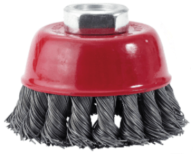 4" Stringer Bead Wheel Stainless Steel Wire Brush (.02 Wire Stainless Steel Wire Brush, Qty 1