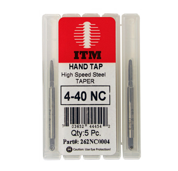 5/16"-24 Taper Tap, HSS, Fine (UNF), Qty 5