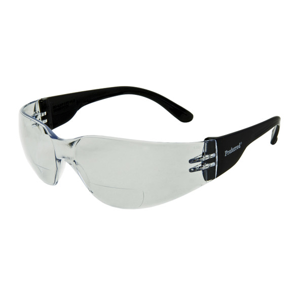 Proferred 100 Clear Bifocal +2.5D Lens As Safety Glasses Ansi Z87.1 Compliant, Qty 12