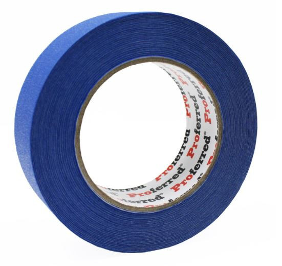 1.41In x 60Yd (55M), 0.13mm (5.1Mil) Proferred Blue Painters Tape, Qty 36