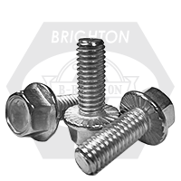 M8-1.25  x  14 mm Fully Threaded, Coarse, Metric Class 8.8 Hex Flange Bolt, Serrated, DIN 6921, Zinc Cr+3, Qty 1800