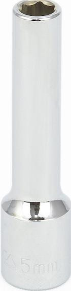 12 mm Deep 6 Point 1/4" Drive Metric Socket, Qty 1