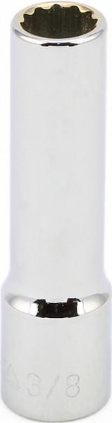 7/16" Deep 12 Point 3/8" Drive SAE Socket, Qty 1