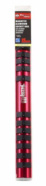 1/4" Drive 12" Magnetic Aluminum Socket Rail, Qty 1