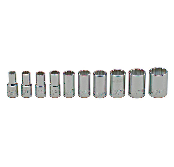 1/2" Drive 19 Piece SAE (Wrt 422) USA Socket Master Set, Qty 1