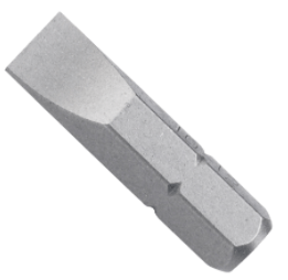 6F-7R,1" 1/4" Hex Shank Slotted Drive Bits, Qty 20