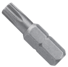 T9 x 1" Star (Torx) Bit Star Drive Screwdriver Bits, Qty 25