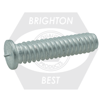 1/4"-20 x 3/4" Flanged Capacitor Discharge (Cd) Stud, Aluminum, Qty 2500