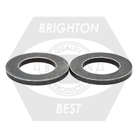 M20, DIN 125A Flat Washer, 300 Hv, Plain Finish, Qty 1000