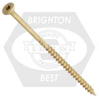 #10  x  4",6 Lobe 25 Drive (150Pcs With 1 Bit In Jar) Professional Decking & Outdoor Wood Screw (Skt Ii), Qty 1