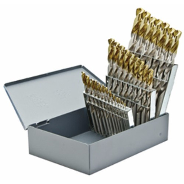 Alfa Tools S40192TT 21pc HSS Split Point Tin Coated Tipped Jobber Drill Set