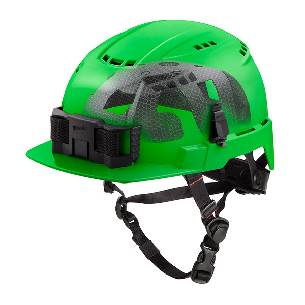 Milwaukee 48-73-1370 BOLT Green Front Brim Vented Safety Helmet with IMPACT ARMOR Liner (USA) - Type 2, Class C Milwaukee 48-73-1370 BOLT Green Front Brim Vented Safety Helmet with IMPACT ARMOR Liner (USA) - Type 2, Class C