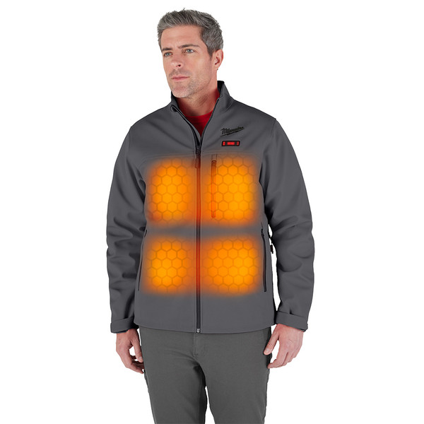 Milwaukee M100G-203X M12 Heated TOUGHSHELL Jacket - Gray 3X