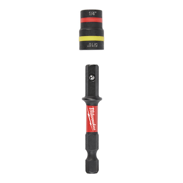 Milwaukee 49-66-4742 SHOCKWAVE Impact Duty 1/4" and 5/16" x 2-1/4" QUIK-CLEAR 2-in-1 Magnetic Nut Driver BULK 25