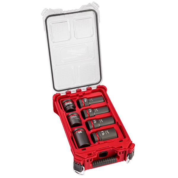 Milwaukee 49-66-7840 SHOCKWAVE Impact Duty 1 Drive 7PC MM & SAE Wheel Service Socket PACKOUT Set Milwaukee 49-66-7840 SHOCKWAVE Impact Duty 1 Drive 7PC MM & SAE Wheel Service Socket PACKOUT Set
