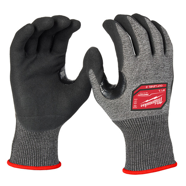 Milwaukee 48-73-7152E Cut Level 5 High-Dexterity Nitrile Dipped Gloves - L Milwaukee 48-73-7152E Cut Level 5 High-Dexterity Nitrile Dipped Gloves - L
