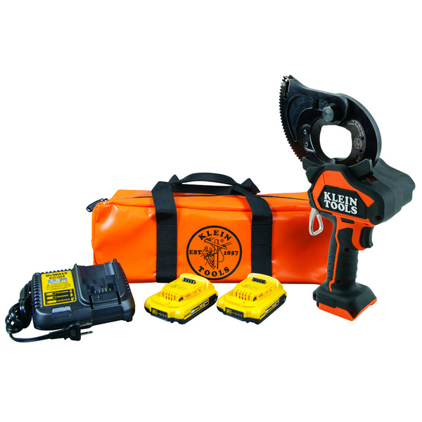 Klein Tools BAT20GD1 Battery-Operated EHS Closed-Jaw Cutter, 2 Ah