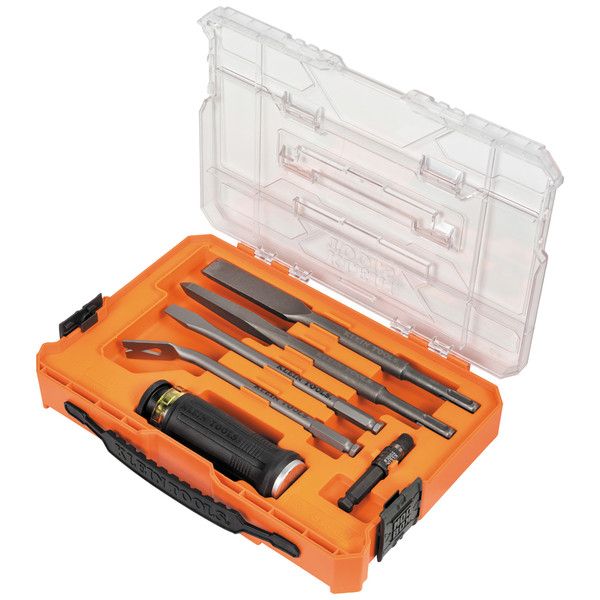 Klein Tools 32755SD SDS Chisel Bit Set with Handle 6-Piece
