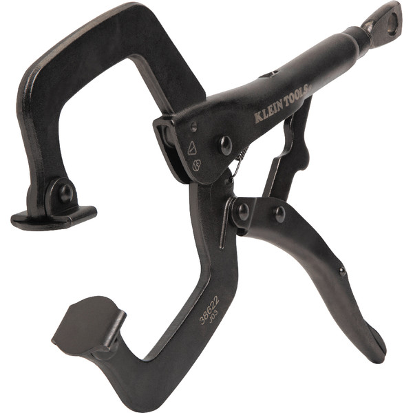 Klein Tools 38622 C-Clamp Locking Pliers With Swivel Jaws, 11-Inch