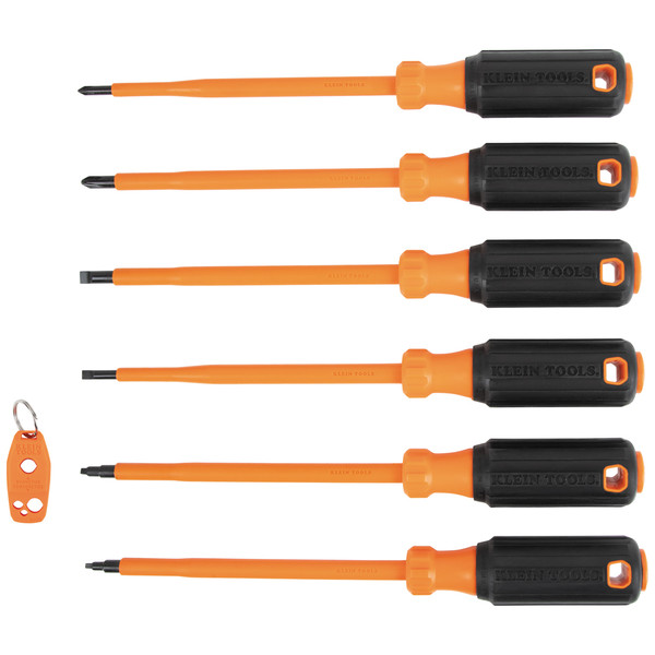 Klein Tools 85077INSR Insulated Screwdriver Set Plus Magnetizer, 7-Piece