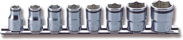 Ko-ken RS3450M/8 3/8 Sq. Dr. Socket set 8mm-19mm Nut Grip 200mm 8 pieces
