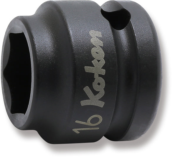 Ko-ken 14401MS-16 1/2 Sq. Dr. Socket 16mm 6 point Length 26mm Thin walled