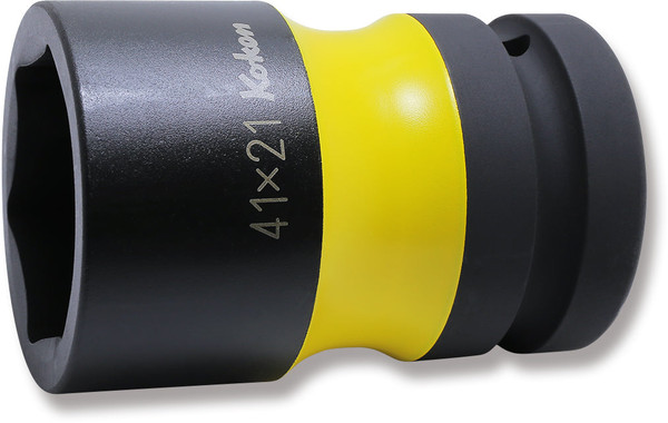 Ko-ken PW8L-41X21 1 Sq. Dr. Rear Wheel Nut Socket 41 x 21mm Hex x Square 105mm Long