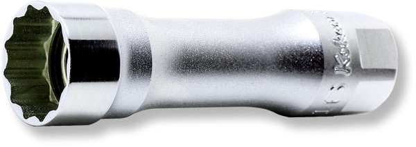 Ko-ken 3305PZ-16 3/8 Sq. Dr. Z-Series 12-Point Magnetic Spark Plug Socket 16mm