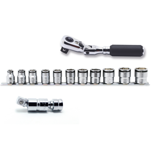 Ko-ken KB-3B5ZB 3/8" Starter Bundle - Nut Grip & Z-Series w/ Quick Release