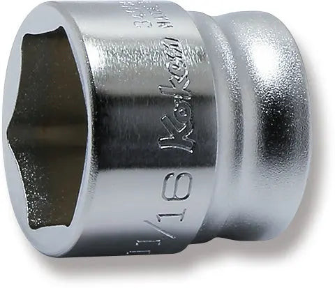 Ko-ken 3400AZ-11/16 3/8" Square Drive 6-Point SAE Z-Series Socket in 11/16"