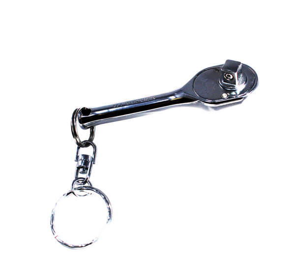 Ko-ken 2753PSKR 1/4 Sq. Dr. Ratchet Handle 20 teeth Short Length 75mm Key Ring