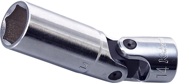 Ko-ken 3340M.75-10 3/8 Sq. Dr. Universal Socket 10mm Length 75mm