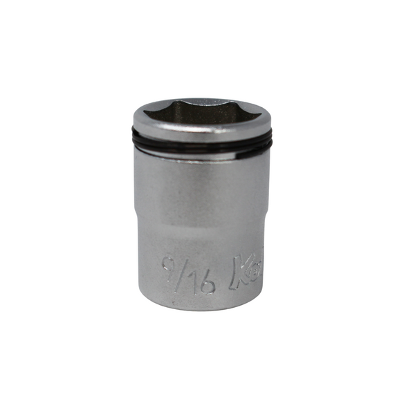 Ko-ken 3450A-9/16 3/8 Sq. Dr. SAE Nut Grip Chrome Socket in 9/16