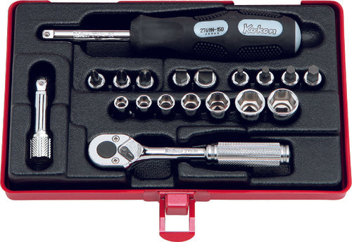 Ko-ken 2715 T Handle 1/4 Square Length 200 x 120mm
