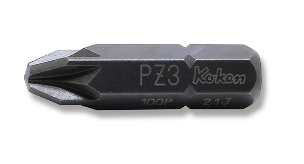Ko-ken 100P.32-PZ3 5/16 Hex Dr. Bit PZ3 Length 32mm