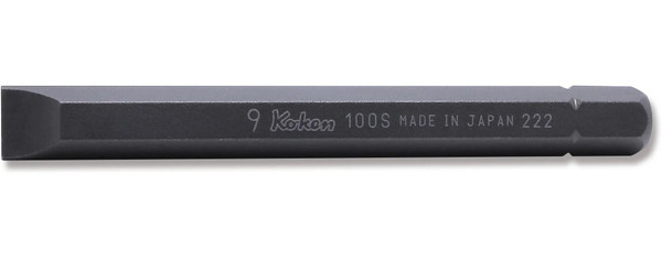 Ko-ken 100S.80-10 5/16 Hex Dr. Bit Slotted 1.6 x 10 Length 80mm