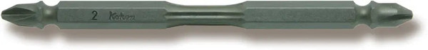Ko-ken 123PT.100-2 1/4 Hex Dr. Double Ended Bit PH2 Length 100mm Torsion
