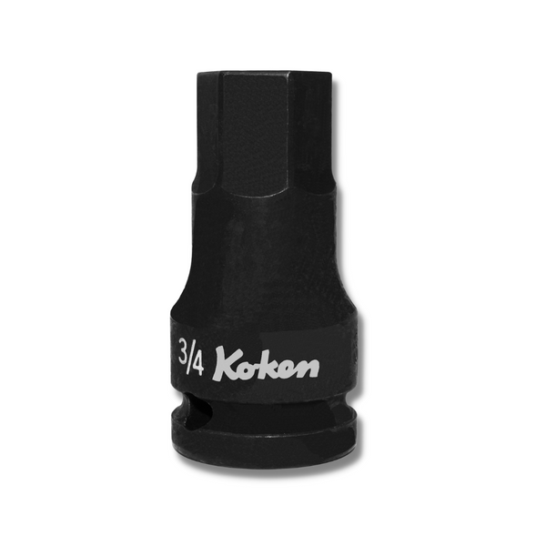 Ko-ken 14012A.60-3/8 1/2" Sq. Dr. Impact Hex Bit Socket in 3/8"