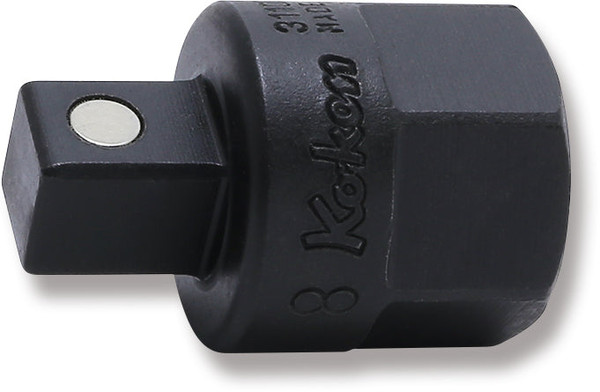 Ko-ken 3110MGH-8 3/8 Sq. Dr. Bit Socket 8mm Square For Drain Plug Magnet / Outer Hex 17mm