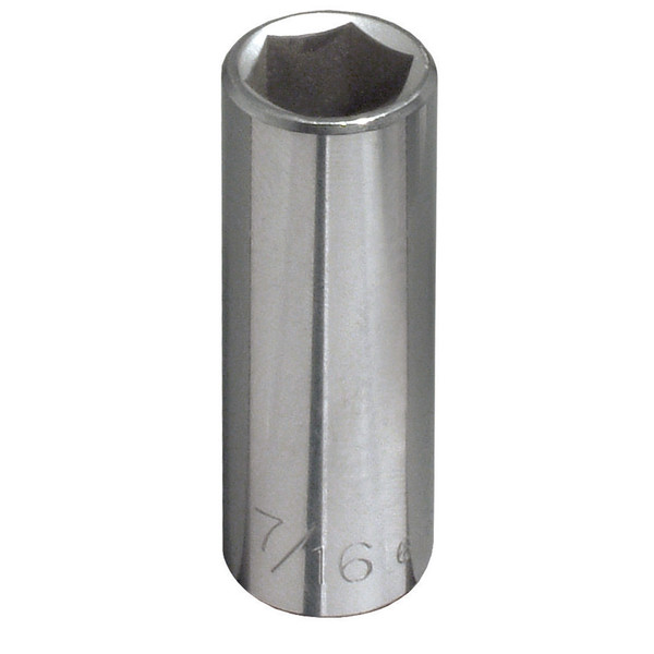 Klein Tools 65614 3/8-Inch Deep 6-Point Socket, 1/4-Inch Drive